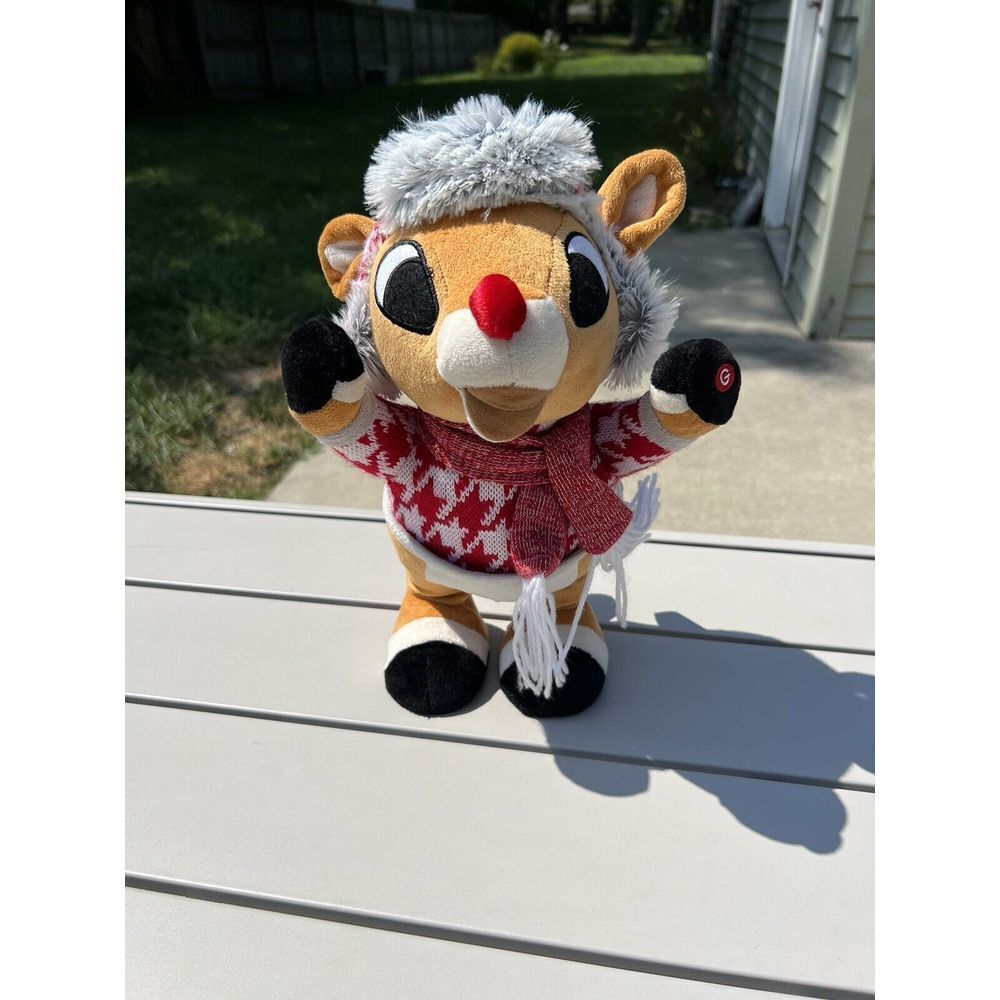 Gemmy Dancing And Singing Rudolph The Red Nosed Reindeer‎  TESTED WORKS